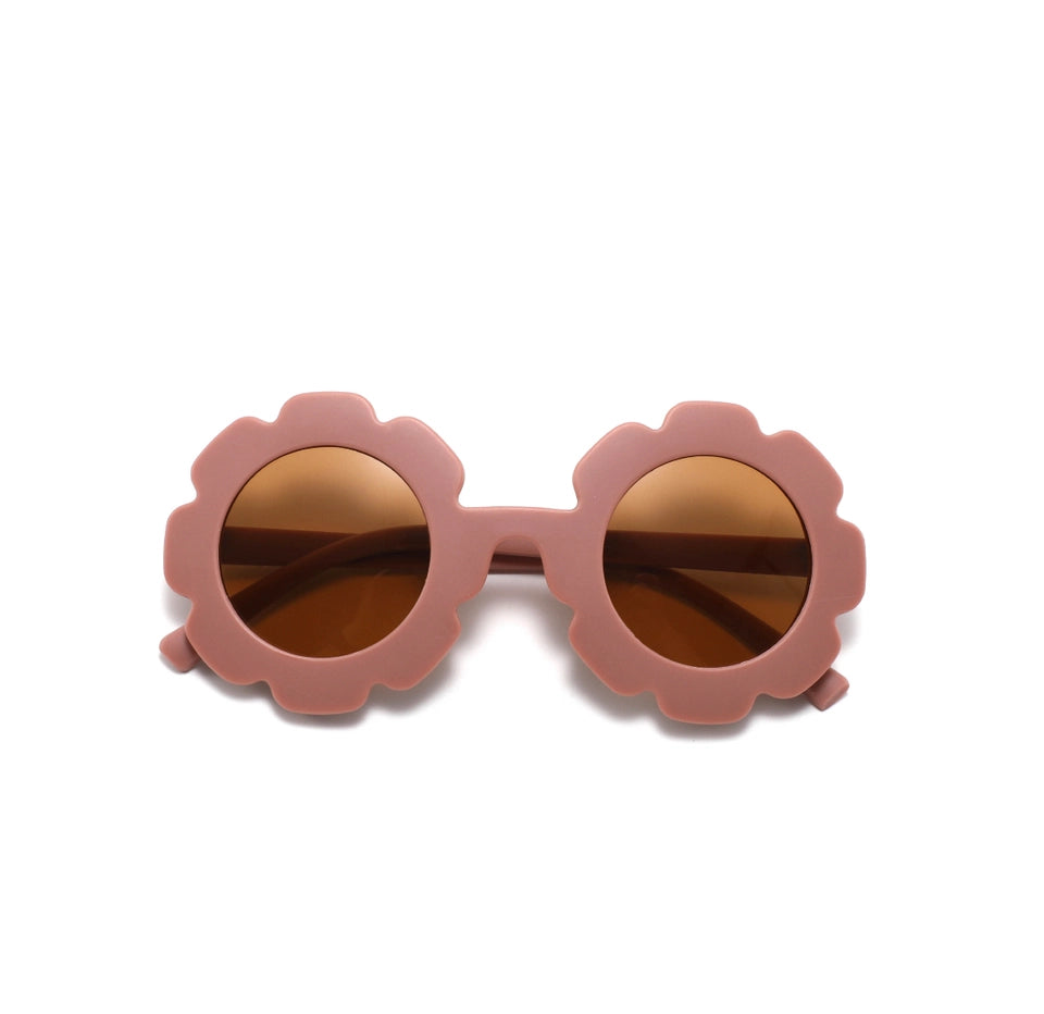 Boho + Babe - Baby & Toddler Flower Sunglasses - Fun UV Protection (Mauve)