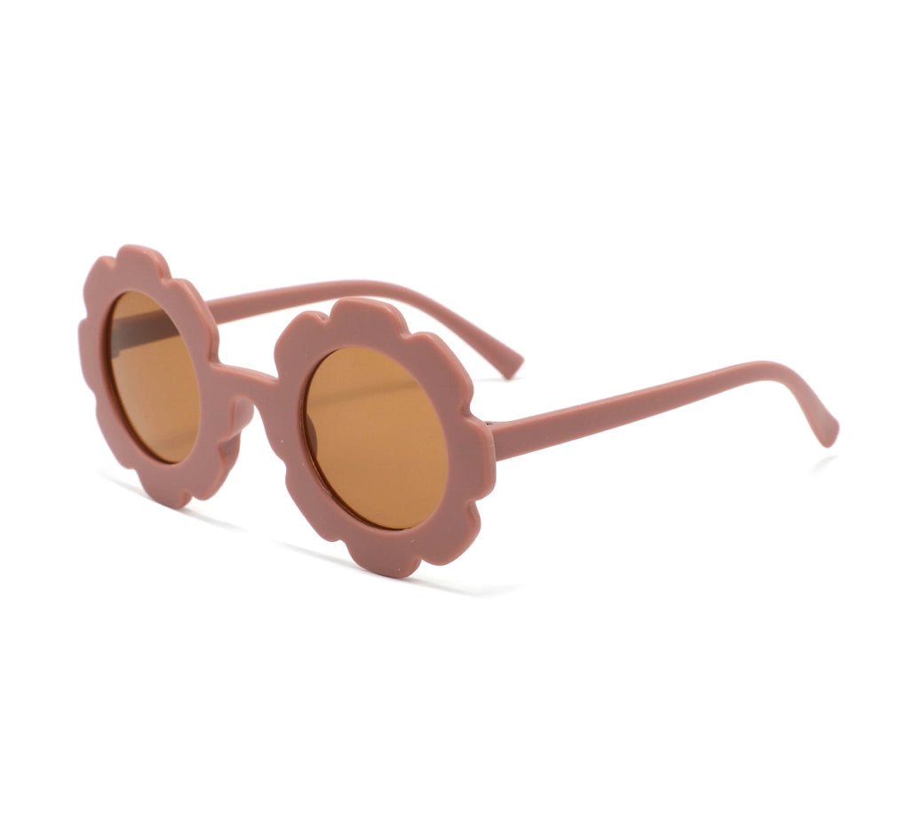 Boho + Babe - Baby & Toddler Flower Sunglasses - Fun UV Protection (Mauve)