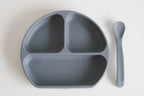 The Saturday Baby - Silicone Suction Plate + Lid & Spoon - Complete Feeding Set