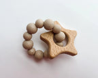 Boho + Babe - Star Teether - Patriotic Edition (Speckled Cream)