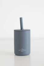 The Saturday Baby - Silicone Straw Cup - Spill-Proof Drinking (Sand Colour)