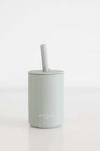 The Saturday Baby - Silicone Straw Cup - Spill-Proof Drinking (Sand Colour)