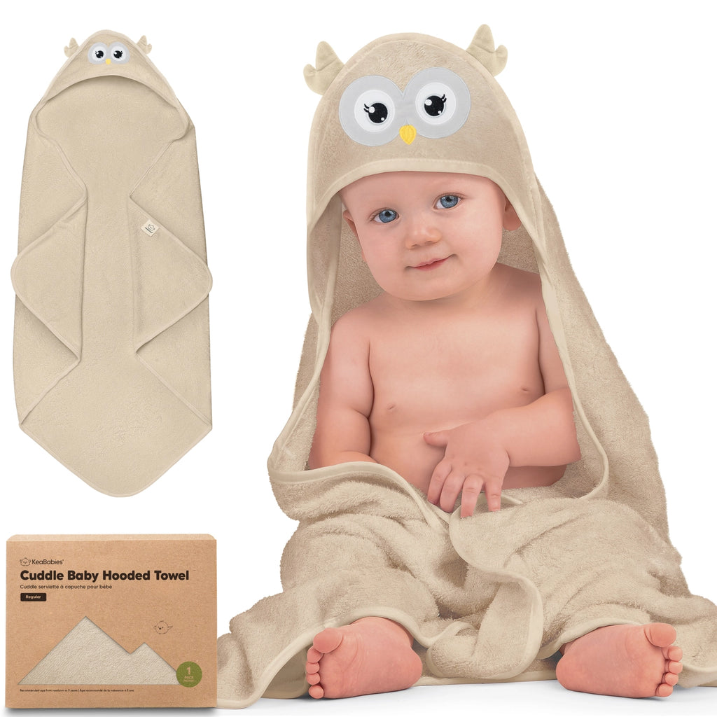 KeaBabies - Cuddle Hooded Towel - Cozy After-Bath Wrap