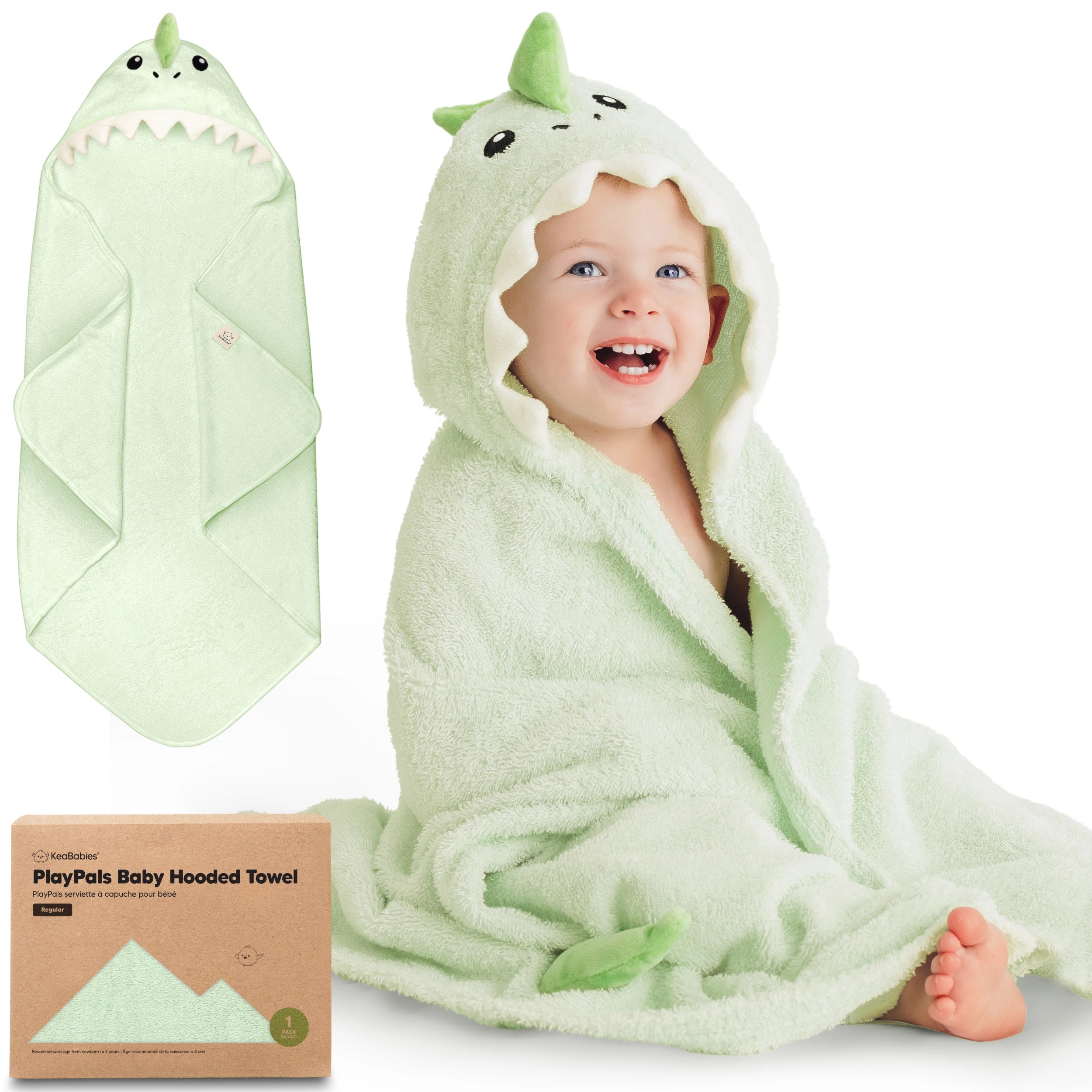 KeaBabies - Playpals Hooded Towels - Playful Characters