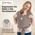 KeaBabies - D-Lite Wrap Carrier - Hands-Free Babywearing