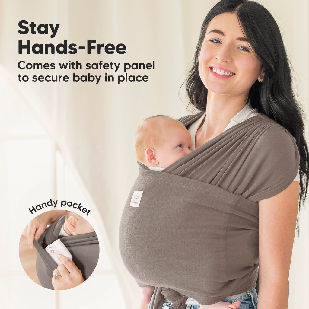 KeaBabies - D-Lite Wrap Carrier - Hands-Free Babywearing