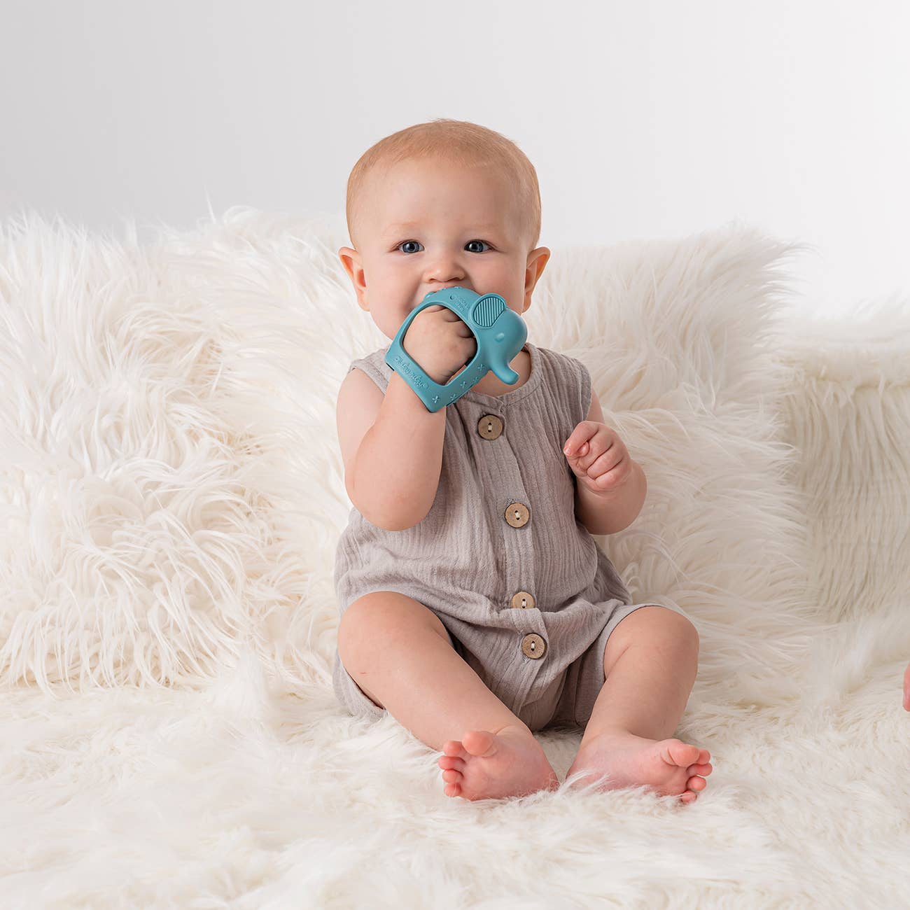 Itzy Ritzy - Elephant Bitzy Grip - Textured Teething Toy