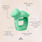 Itzy Ritzy - Dino Bitzy Grip - Textured Teething Toy