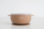 The Saturday Baby - Suction Bowl With Lid - Stay-Put Design (Beach colour)