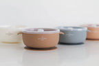 The Saturday Baby - Suction Bowl With Lid - Stay-Put Design (Beach colour)